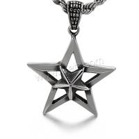 Stainless Steel Star Pendant, plated, DIY & hollow, metallic color plated, 40mm,34mm 