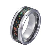 Stainless Steel Finger Ring, with Tungsten Steel, plated, fashion jewelry multi-colored 