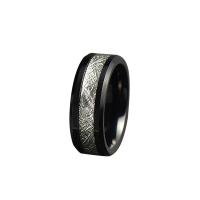 Stainless Steel Finger Ring, plated, fashion jewelry black 