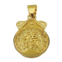 Brass Jewelry Pendants, gold color plated, fashion jewelry Approx 3.5mm 
