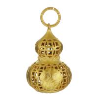 Brass Jewelry Pendants, Calabash, gold color plated, fashion jewelry & hollow Approx 3.5mm 