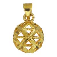 Brass Jewelry Pendants, gold color plated, fashion jewelry & hollow 