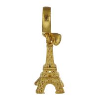 Brass Jewelry Pendants, Eiffel Tower, gold color plated, fashion jewelry, 27mm Approx 5mm 