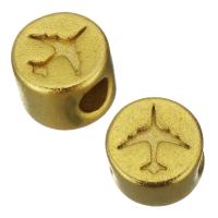 Brass Jewelry Beads, Flat Round, gold color plated, fashion jewelry Approx 3mm 