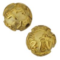 Старинный латунный бусы, Латунь, плакирован золотом, ювелирные изделия моды отверстие:Приблизительно 3mm, продается PC