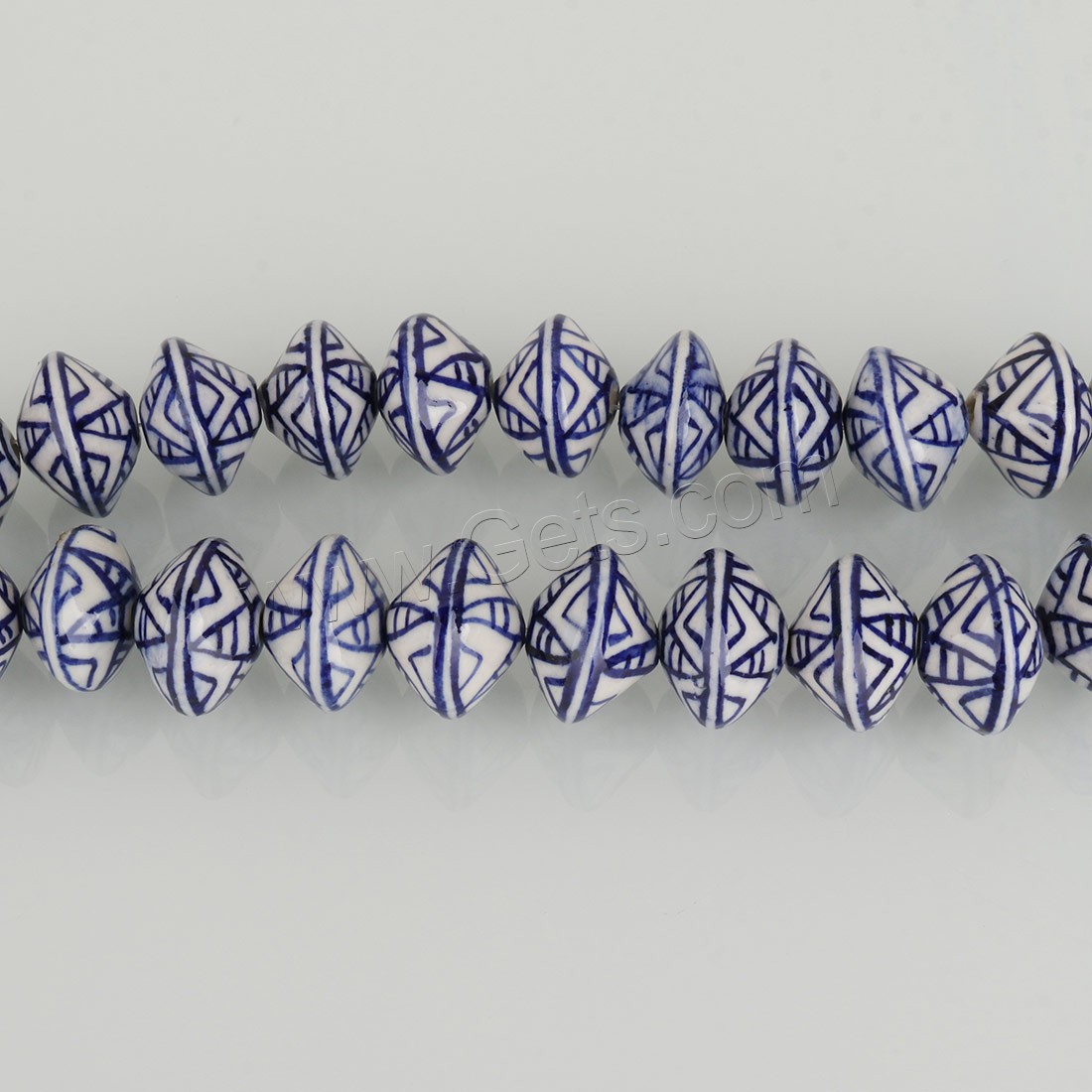 Printing Porcelain Beads, different size for choice, blue, Hole:Approx 1.5mm,2.5mm,3mm, Length:Approx 13.5 Inch, Approx 14 Inch, Sold By Strand