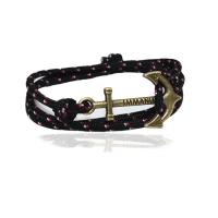 Fashion Zinc Alloy Bracelets, Cotton Cord, with Zinc Alloy, fashion jewelry & Unisex .62 Inch 