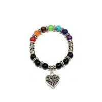 Gemstone Bracelets, Natural Stone, with Zinc Alloy, fashion jewelry & Unisex 