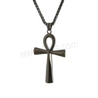 Stainless Steel Cross Pendants, 304 Stainless Steel, plated, fashion jewelry & DIY & Unisex 