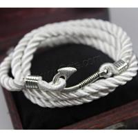 Fashion Zinc Alloy Bracelets, Polyester Cord, with Zinc Alloy, fashion jewelry & Unisex .65 Inch 