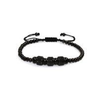 Gemstone Woven Ball Bracelets, Natural Stone, fashion jewelry & Unisex & with cubic zirconia, 4cm,6cm,8cm 