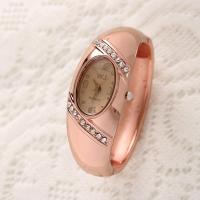 Bangle Watch, Zinc Alloy, with Organic Glass, plated, fashion jewelry & for woman, nickel, lead & cadmium free 