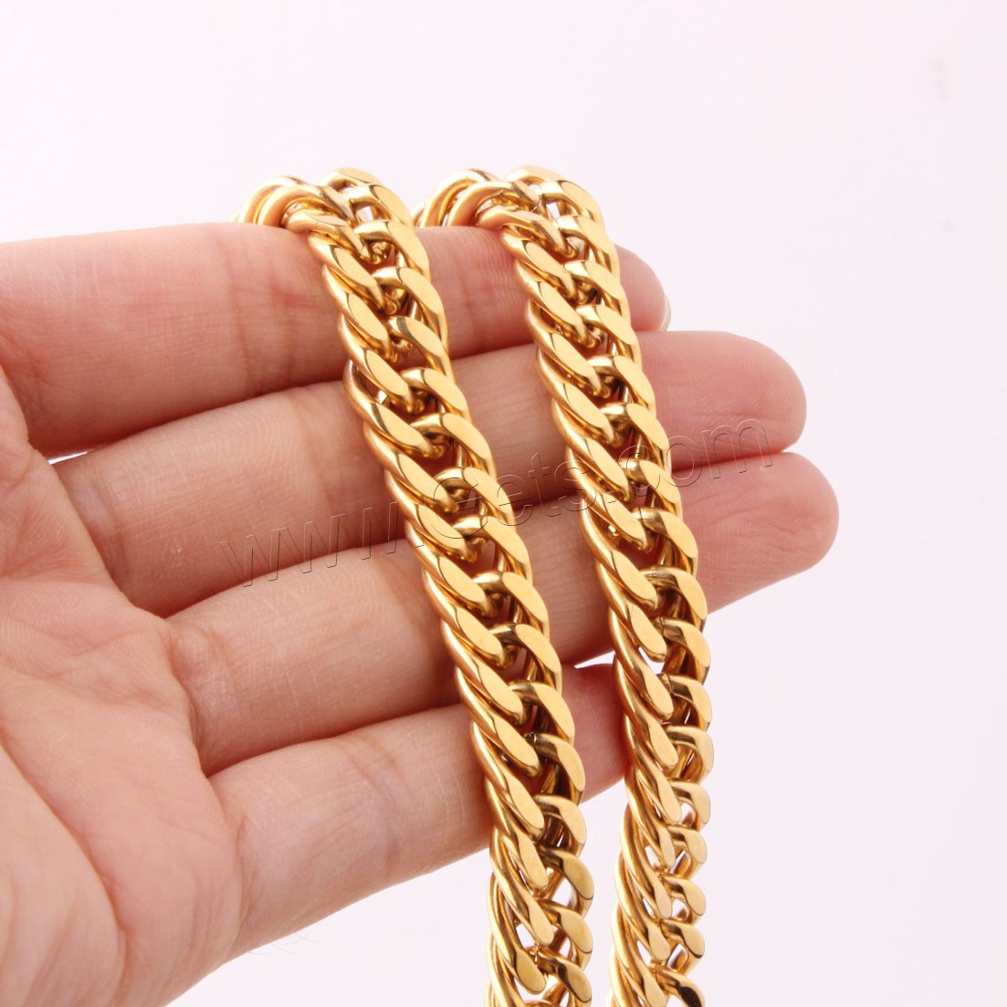 Brass Sweater Chain Necklace, gold color plated, different size for choice & for man, metallic color plated, Sold By Strand