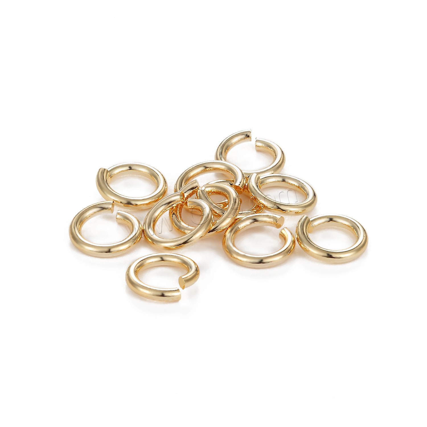 Brass Ring Jump Abierta, metal, Donut, chapado, diverso tamaño para la opción, más colores para la opción, Vendido por UD