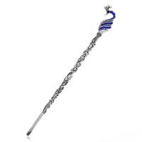 Hair Stick, Zinc Alloy, plated, fashion jewelry & for woman & with rhinestone nickel, lead & cadmium free 