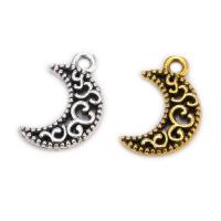 Zinc Alloy Jewelry Pendants, Moon, Unisex 