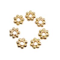 Brass Bead Cap, Flower, gold color plated, DIY, metallic color plated, 6mm 