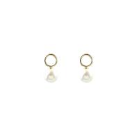 Plastic Pearl Zinc Alloy Earring, with Plastic Pearl, plated, fashion jewelry & for woman, nickel, lead & cadmium free, 28mm 