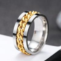 Stainless Steel Finger Ring, plated, Unisex 