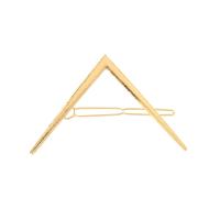 Hair Clip, Zinc Alloy, Triangle, gold color plated, for woman, metallic color plated 