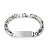 Stainless Steel Chain Bracelets, plated, fashion jewelry 220mm 