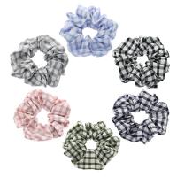 Hair Scrunchies, Cloth, with Rubber Band, fashion jewelry & for woman 120mm, Inner Approx 40mm 