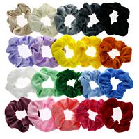 Hair Scrunchies, Pleuche, with Rubber Band, fashion jewelry & for woman 100mm, Inner Approx 40mm 