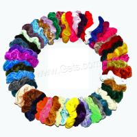 Hair Scrunchies, Pleuche, with Rubber Band, fashion jewelry & for woman, 100mm, Inner Approx 40mm 