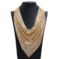 Collar Necklace, Sequins, with Zinc Alloy, plated, fashion jewelry & for woman nickel, lead & cadmium free, 280mm .69 Inch 