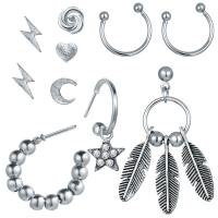 Zinc Alloy Stud Earring, Stud Earring & earring, plated, fashion jewelry & for woman, nickel, lead & cadmium free 