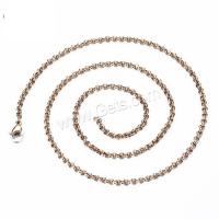 Stainless Steel Chain Necklace, Unisex 