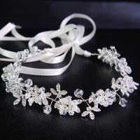 Bridal Hair Band, Zinc Alloy, with Crystal, plated, for woman 