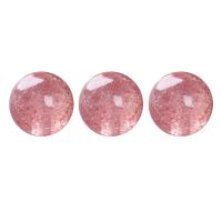 Клубника Кварцевые Бусины, ювелирные изделия моды & Женский, розовый, 420mm, продается Strand