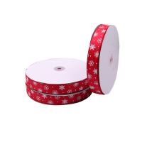 Weihnachten Bänder, Polyester, Weihnachts-Design & Modeschmuck, rot, 23mm, 91m/Spule, verkauft von Spule