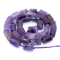 Natural Amethyst Beads, Column, fashion jewelry, purple, 8*11mmuff0c390mm 