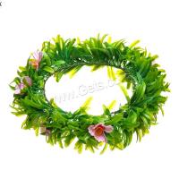Bridal Hair Band, Cloth, with Plastic, fashion jewelry & for woman, green 