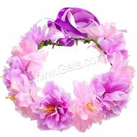 Bridal Hair Flowers, Cloth, with Satin Ribbon, fashion jewelry & for woman 160mm+700mm 