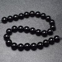 Natural Black Agate Beads, Round, DIY black Approx 16 Inch 