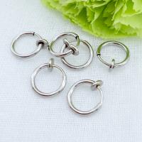 Stainless Steel Clip Earrings, plated, fashion jewelry & for woman 
