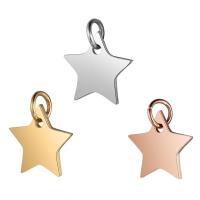 Stainless Steel Star Pendant, plated, with jump ring & fashion jewelry 