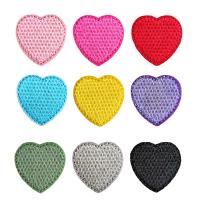Sewing on Patch, Rayon, Heart, durable & Can be ironed 