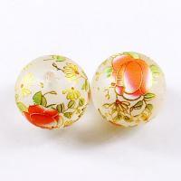 Boule de perles en plastique, pour femme & givré, plus de couleurs à choisir, 18mm Vendu par sac