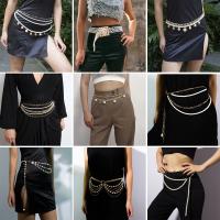 Body Chain Jewelry, Zinc Alloy, with Plastic Pearl, plated, fashion jewelry & for woman nickel, lead & cadmium free 
