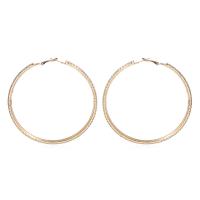 Zinc Alloy Rhinestone Hoop Earring, plated, fashion jewelry & for woman & with rhinestone nickel, lead & cadmium free 