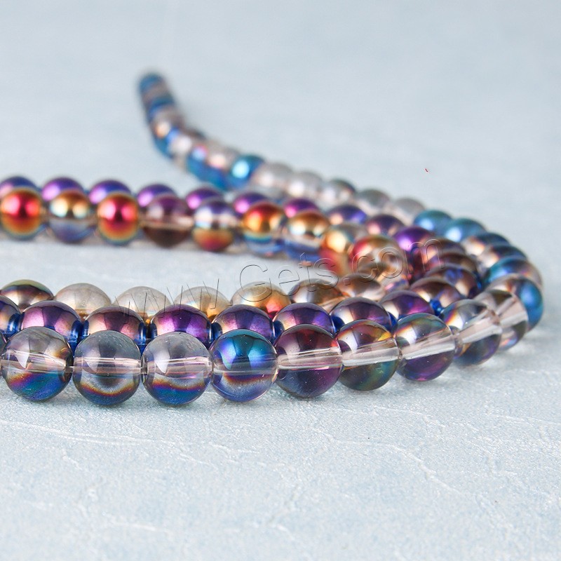 Handgefertigte Lampwork Perlen, rund, poliert, DIY & verschiedene Größen vorhanden, keine, Länge:ca. 15 ZollInch, verkauft von Strang
