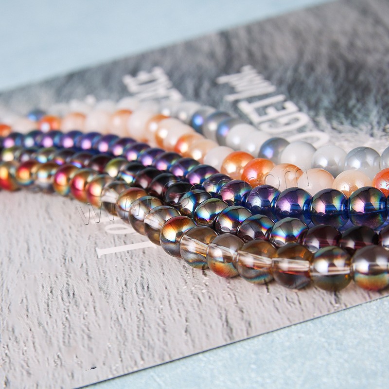 Perles murano faites à la main , chalumeau, Rond, poli, DIY & normes différentes pour le choix, plus de couleurs à choisir, Longueur:Environ 15 pouce, Vendu par brin