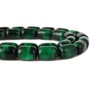 Tiger Eye Beads, Drum, polished, DIY green Approx 15.3 Inch 
