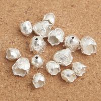 Sterling Silver Beads, 925 Sterling Silver, Cabbage, plated, DIY Approx 1mm 
