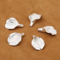 Sterling Silver Beads, 925 Sterling Silver, Leaf, plated, DIY Approx 1-3mm 