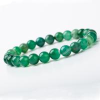 Agate Bracelets en vert, agate verte, unisexe, vert Vendu par PC